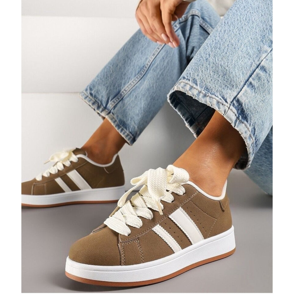 Ginette dame sneakers A-123 - Kaki