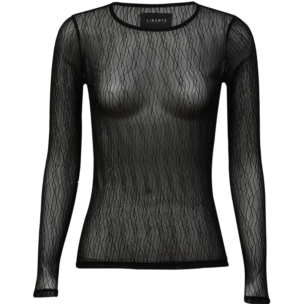 Liberté dame bluse 21345 - BLACK LINES