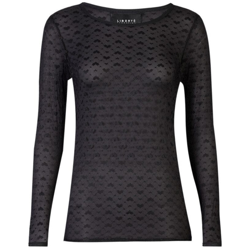 Liberté dame bluse 21345 - BLACK SMALL BIG HEARTS
