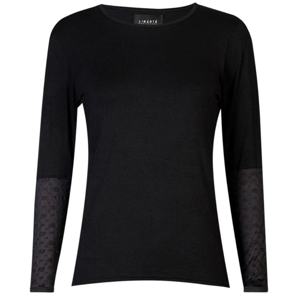 Liberté dame bluse ISA - BLACK SMALL BIG HEARTS