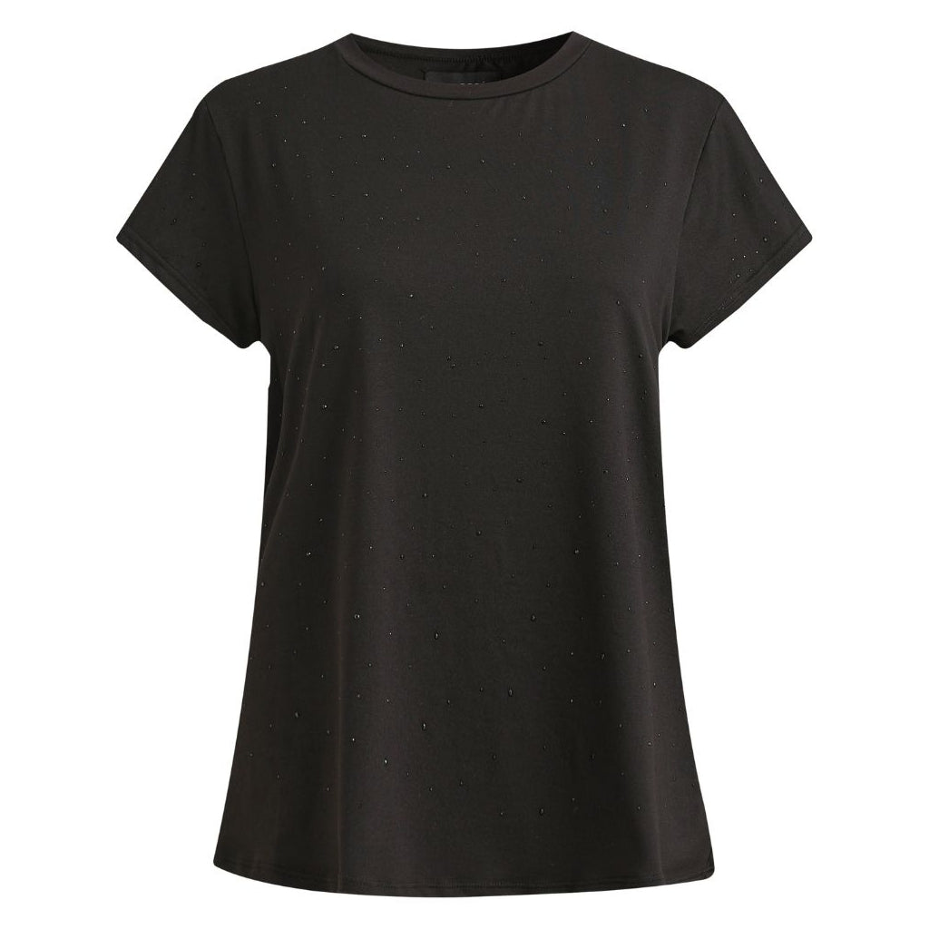 Liberté dame t-shirt 9581 ALMA - BLACK BLACK SIMILI
