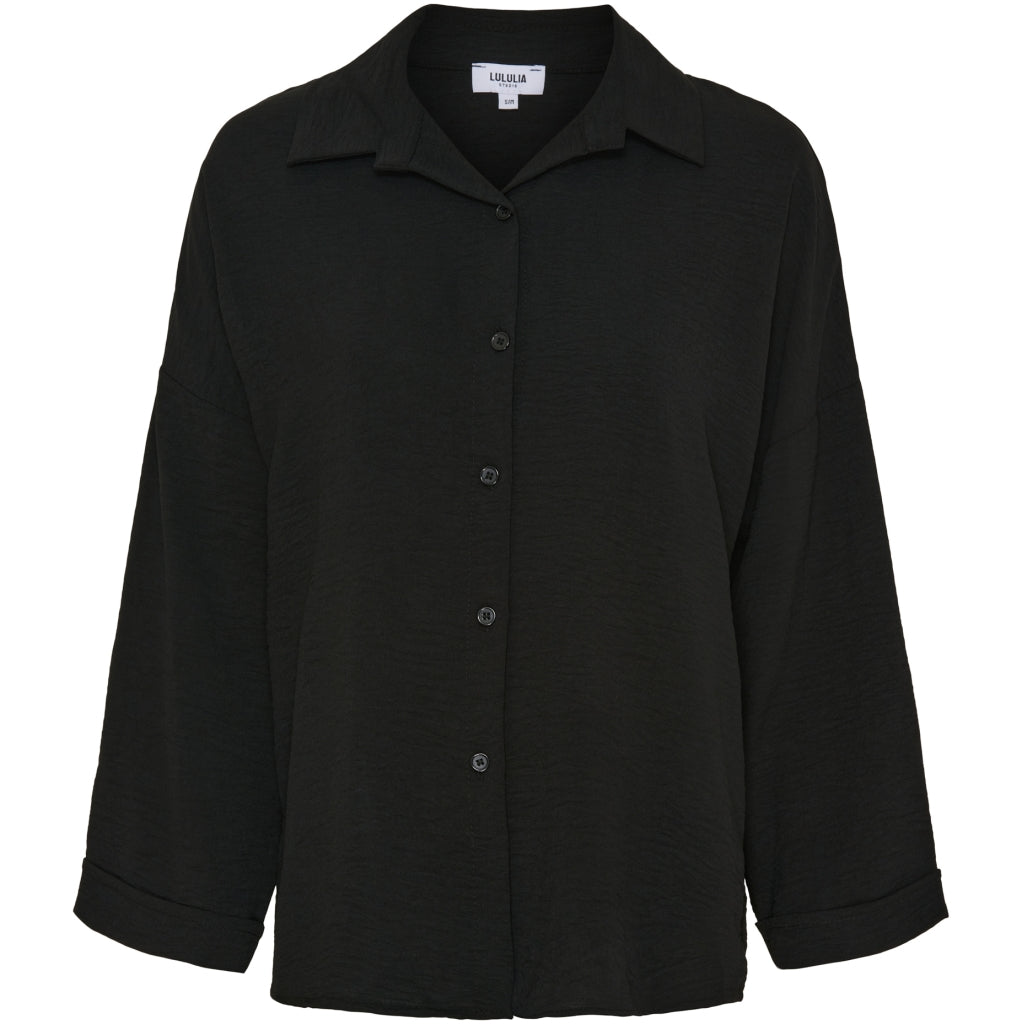 Lululia Dame Skjorte LuAnna 2002 - Black Lululia Dame Skjorte LuAnna 2002 - Black