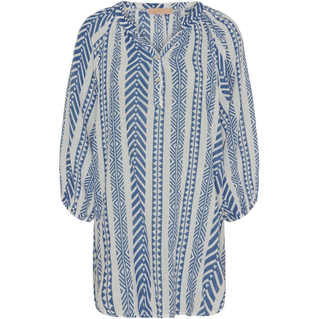 Marta Du Chateau dame bluse MdcKairah - Jeans Blue Marta Du Chateau dame bluse MdcKairah - Jeans Blue