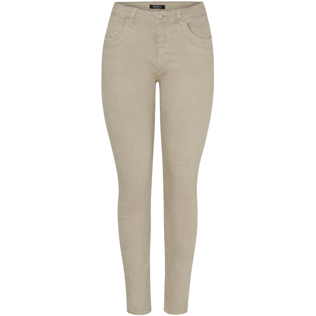 Marta Du Chateau dame jeans Emma 2573-14 - Beige