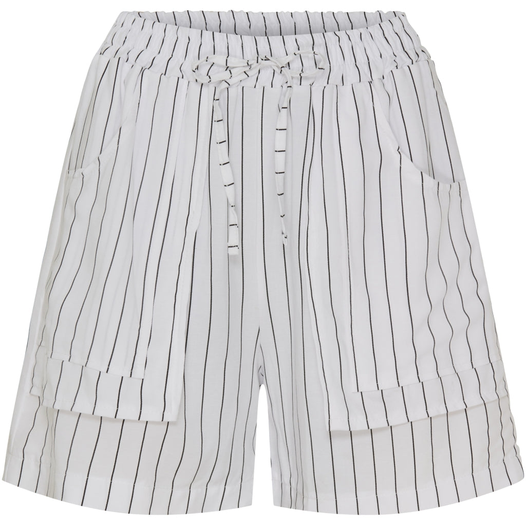 Marta Du Chateau dame shorts MdcZita - White/Black Stripe Marta Du Chateau dame shorts MdcZita - White/Black Stripe
