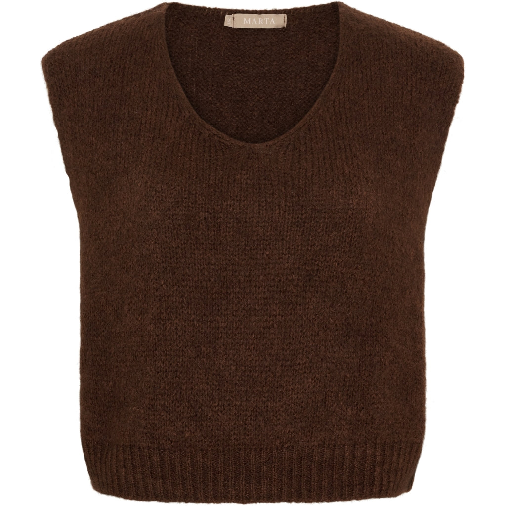 Marta Du Chateau dame vest MdcMarlene 5114 - Chocolate21525