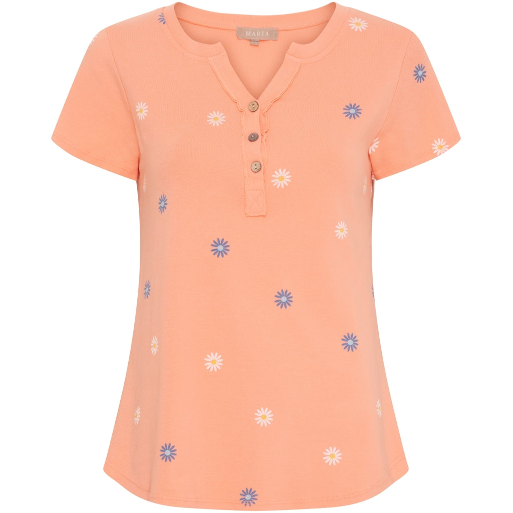 Marta du Chateau dame T-shirt MdcCecilie 2553-D - Salmone