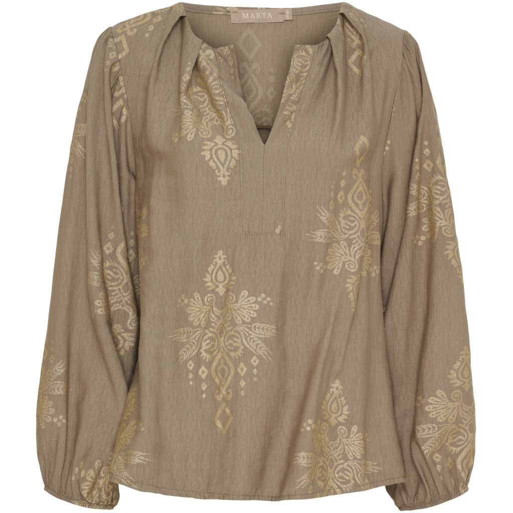 Marta du Chateau dame bluse MdcBayleaf 7705 - Fango60