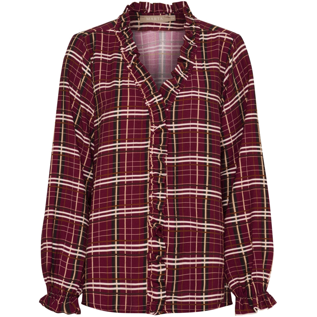 Marta du Chateau dame bluse MdcBrook 7648 - Bordeaux10882tpd