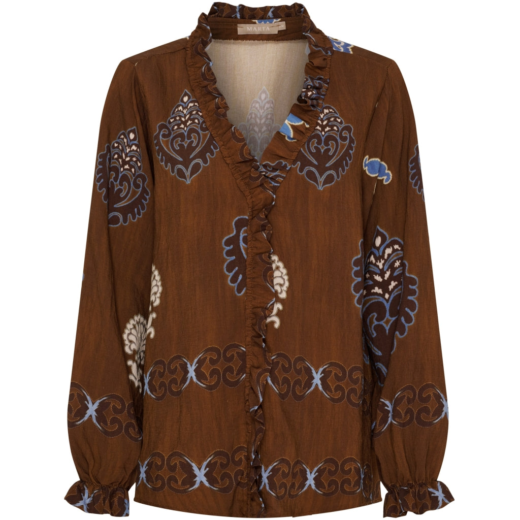 Marta du Chateau dame bluse MdcBrook 7648 - Marrone3257tpk