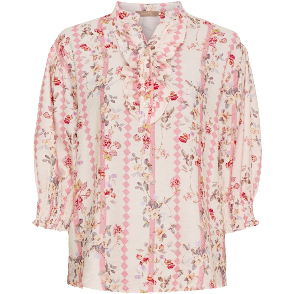 Marta du Chateau dame bluse MdcCharlie 6892 - Rosa2319TPS