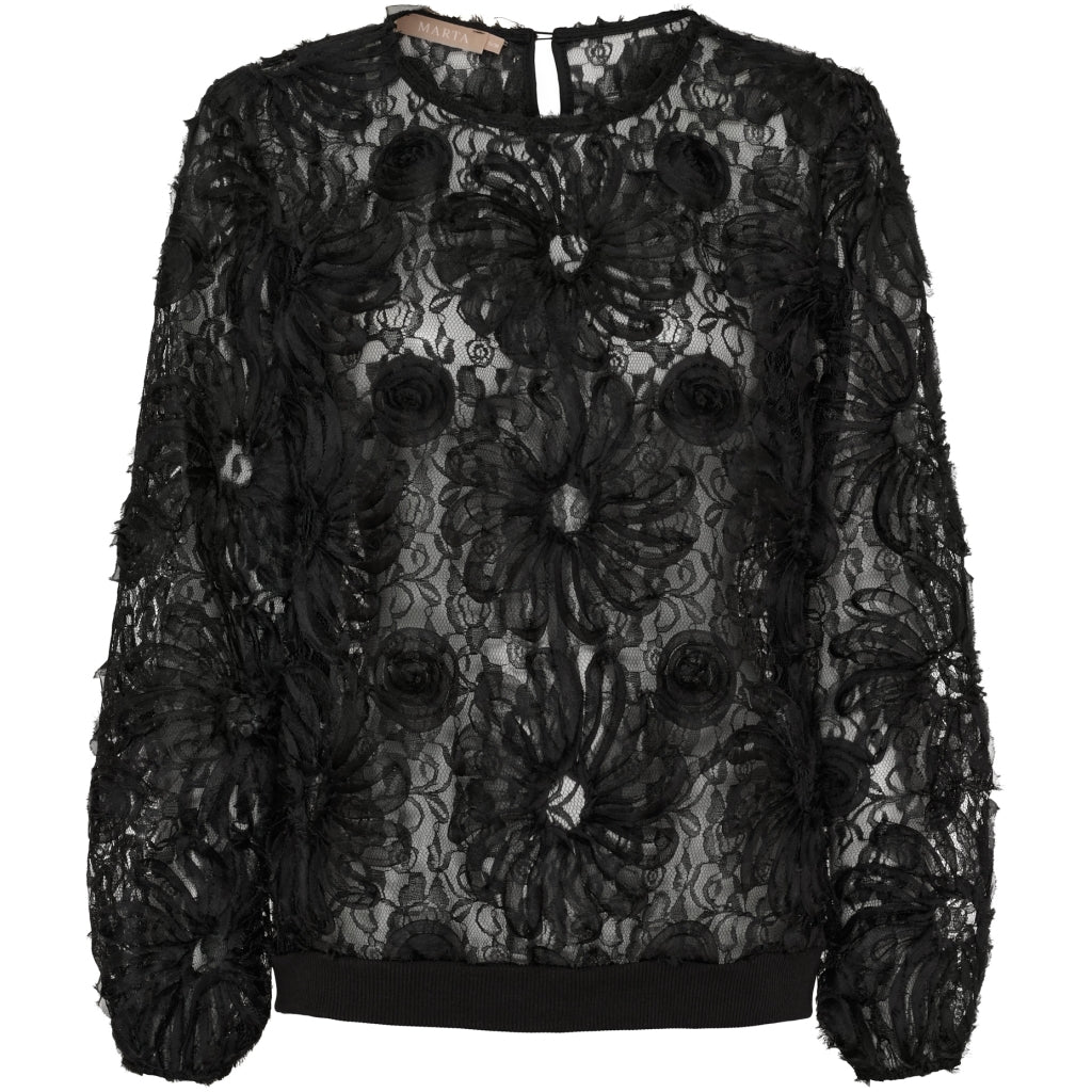Marta du Chateau dame bluse MdcLykke 7688 - Black