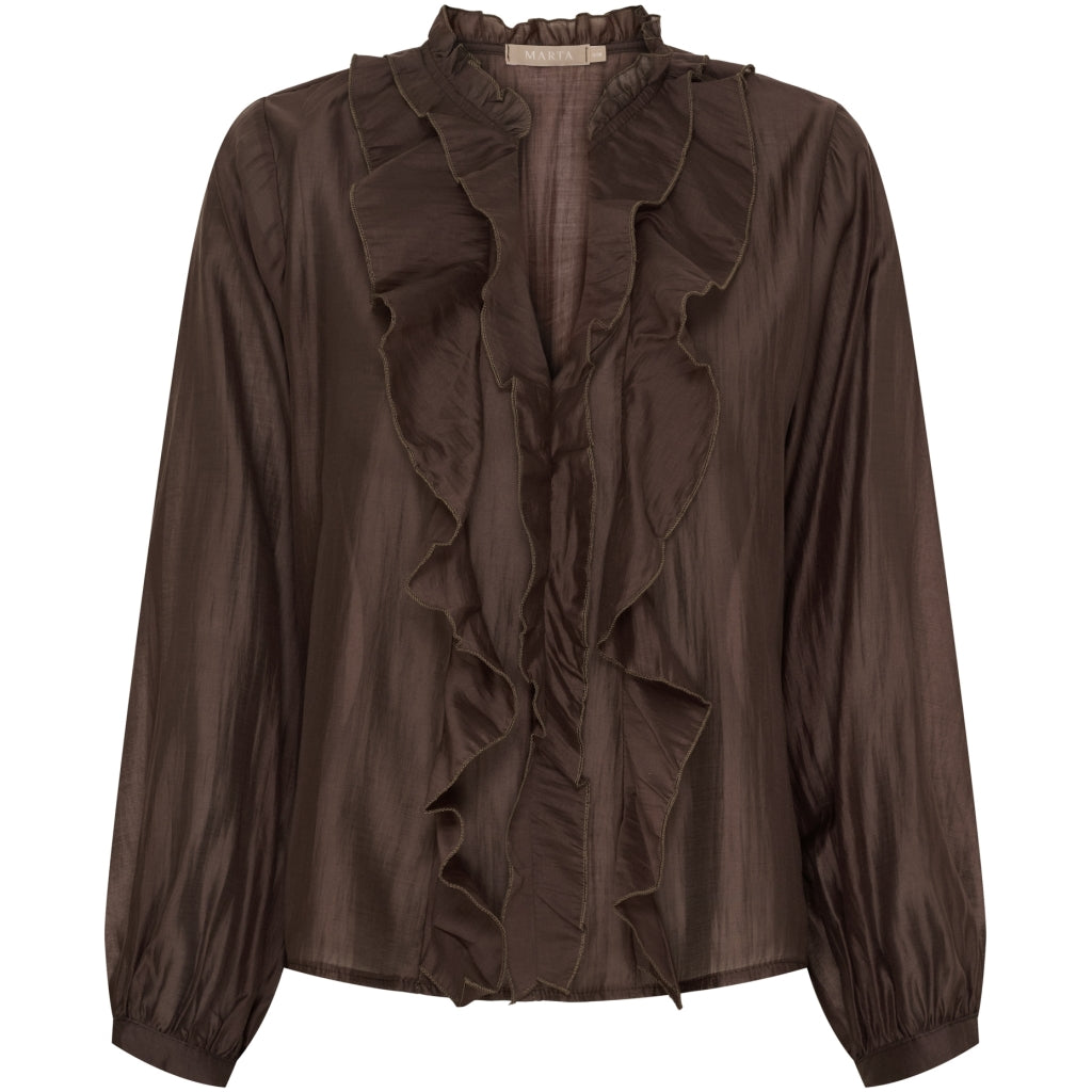 Marta du Chateau dame bluse MdcNaira 58221M - Moro