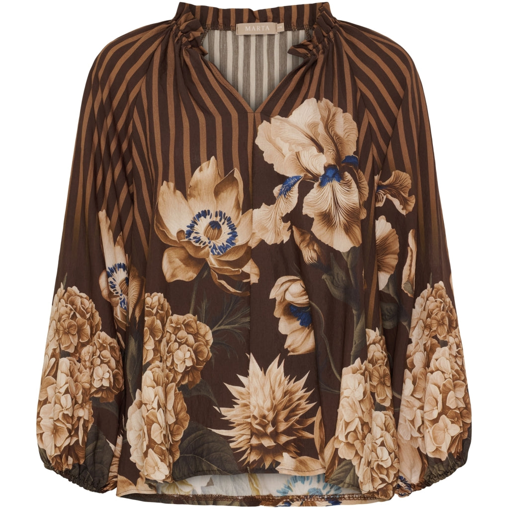 Marta du Chateau dame bluse MdcOctavia 003B - Marrone6022