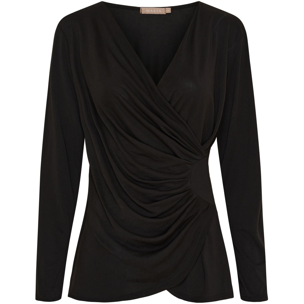 Marta du Chateau dame bluse MdcPrimrose 6075 - Black