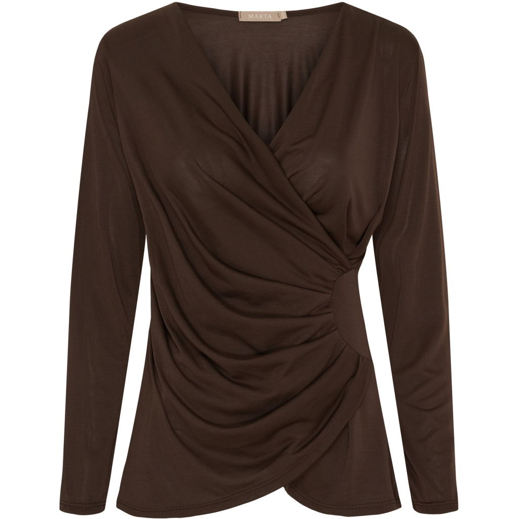 Marta du Chateau dame bluse MdcPrimrose 6075 - Moro