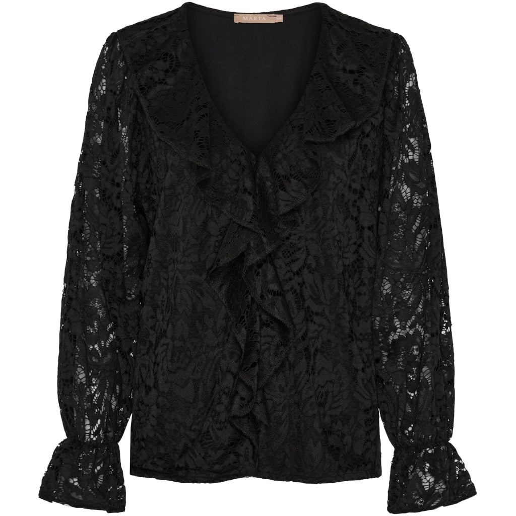 Marta du Chateau dame bluse MdcZara 7735 - Black