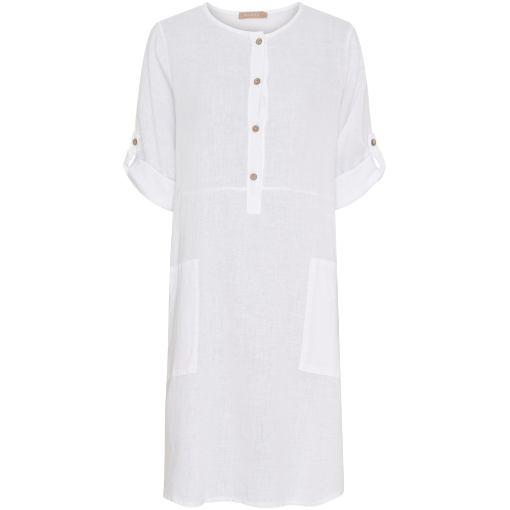 Marta du Chateau dame kjole MdcMariella 259088 - Optical White