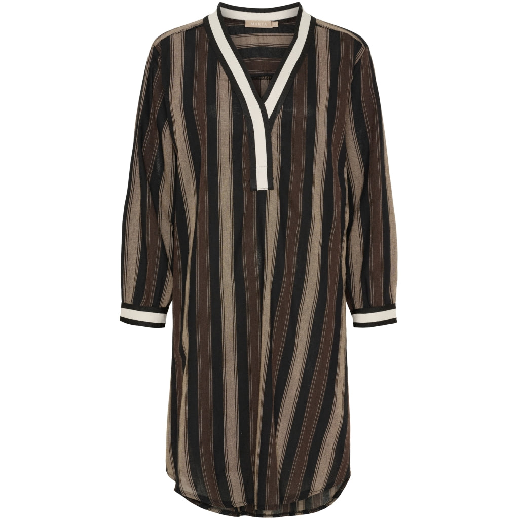 Marta du Chateau dame kjole MdcSaylor 25231 - Black/Camello2