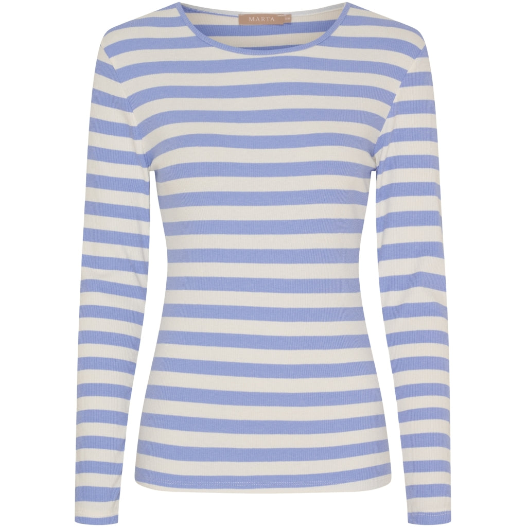Marta du Chateau dame langærmet t-shirt MdcBegonia 7702 - Celeste