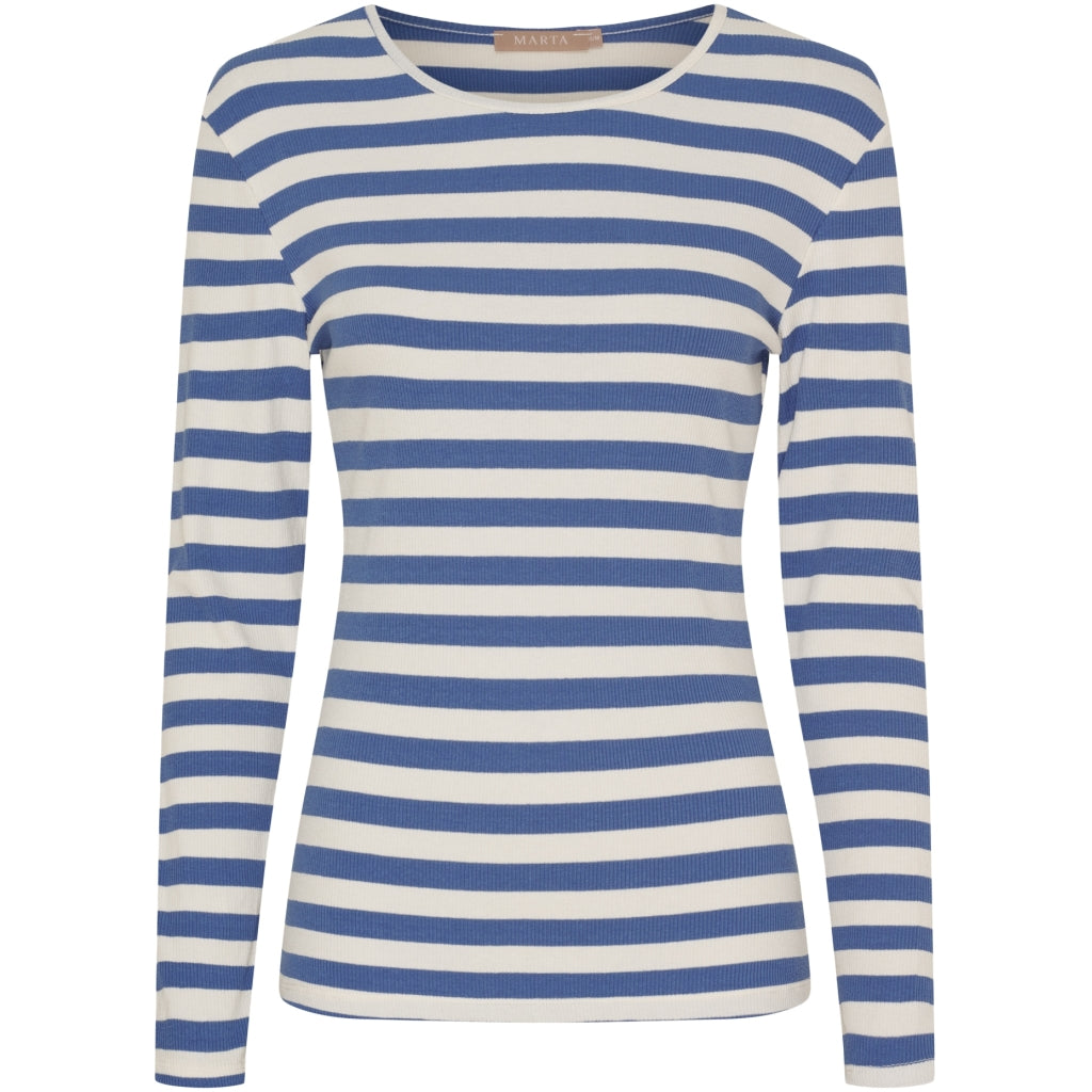 Marta du Chateau dame langærmet t-shirt MdcBegonia 7702 - Fiordo