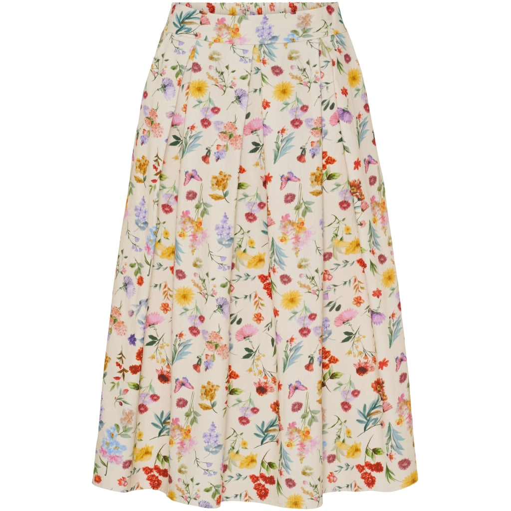 Marta du Chateau dame nederdel MdcCiela 257080V - Beige Print