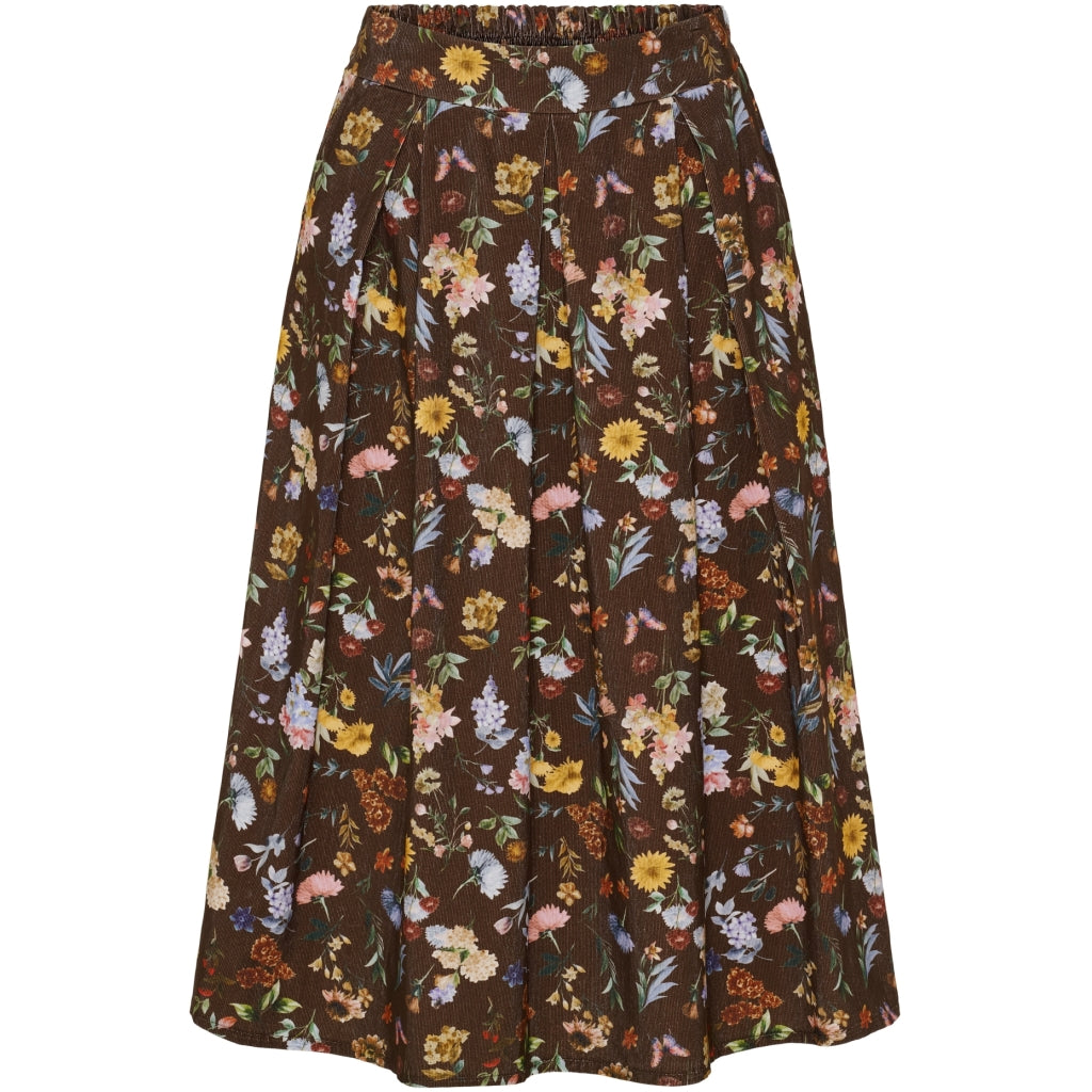 Marta du Chateau dame nederdel MdcCiela 257080V - Brown Print
