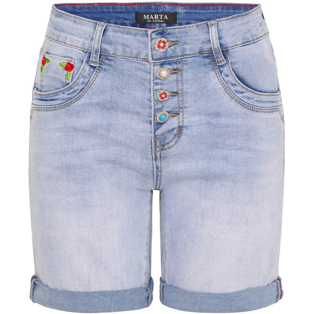 Marta du Chateau dame shorts MdcThora MDC208-26151 - Denim