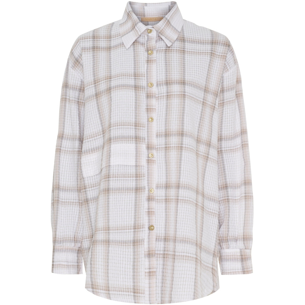 Marta du Chateau dame skjorte MdcFaustina 6891 - Beige