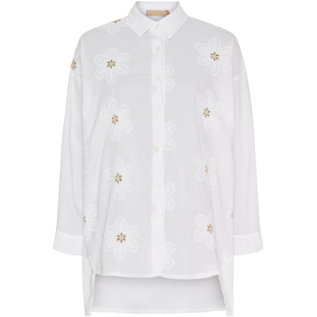 Marta du Chateau dame skjorte MdcMarthe 6885 - White