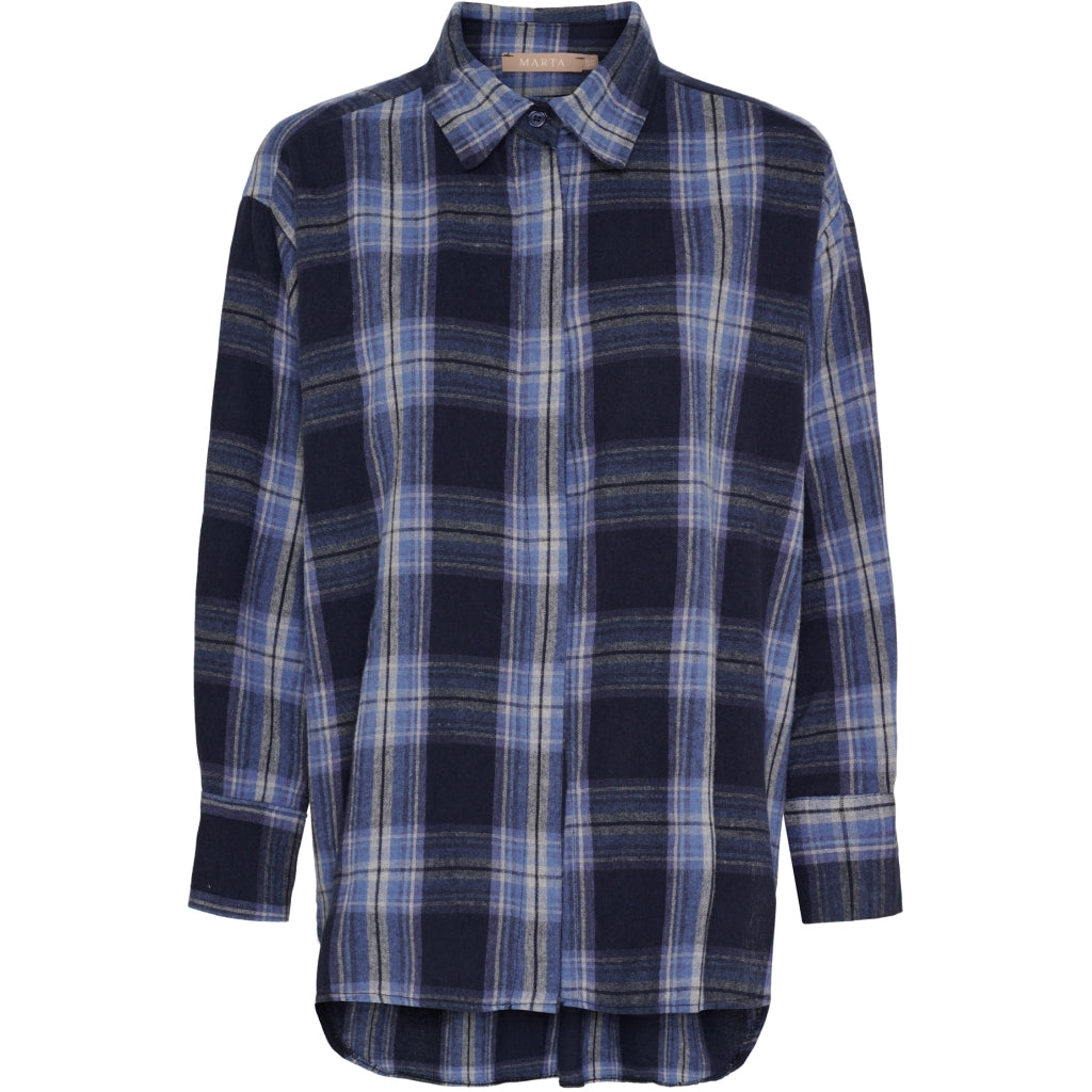 Marta du Chateau dame skjorte MdcOrlanda 7497 - Navy79236
