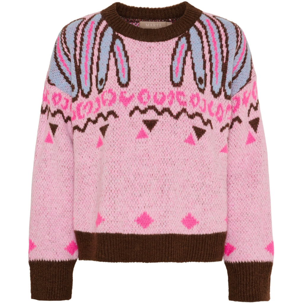 Marta du Chateau dame strik MdcBilla 8153 - Pink