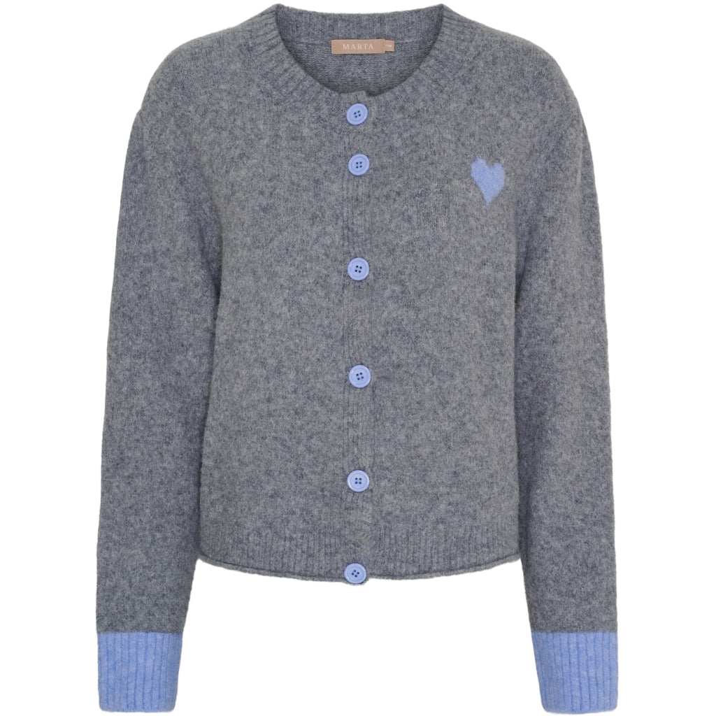 Marta du Chateau dame strik MdcCalla KNA052 - Grey/BlueW079
