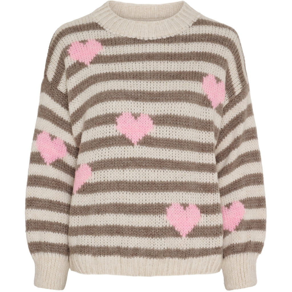 Marta du Chateau dame strik MdcCleo 6508 - Beige/Fango