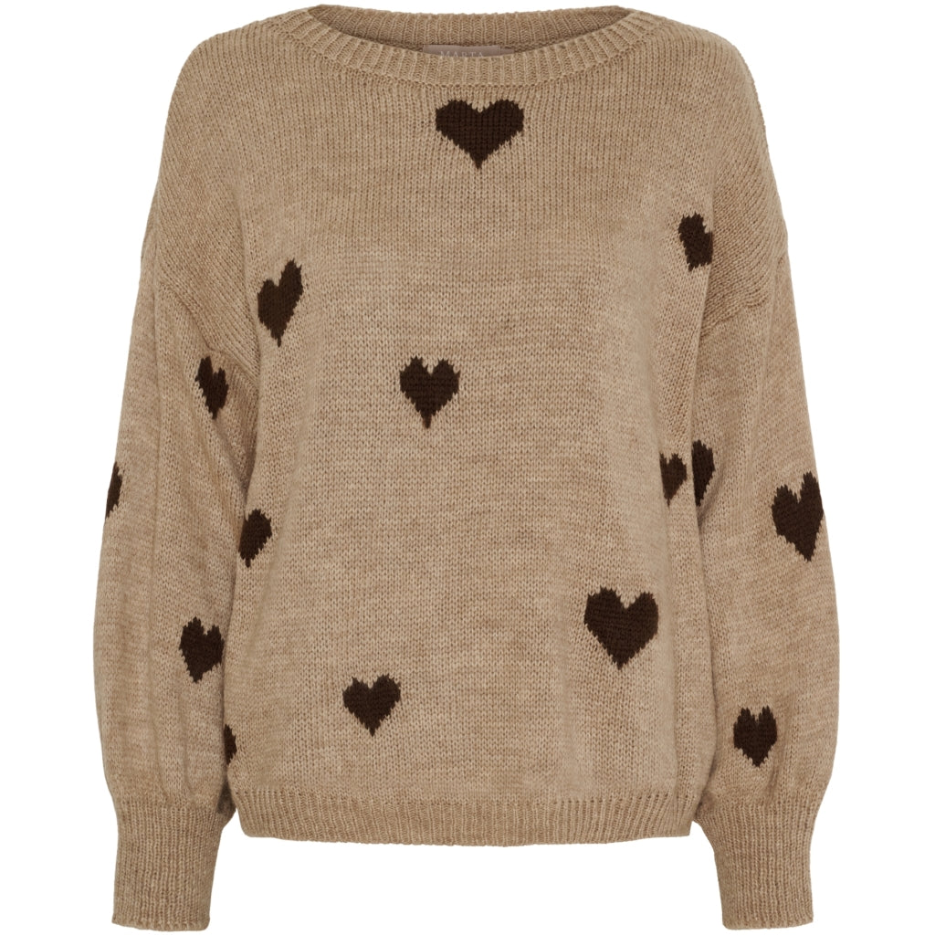 Marta du Chateau dame strik MdcClover 9582 - Fango