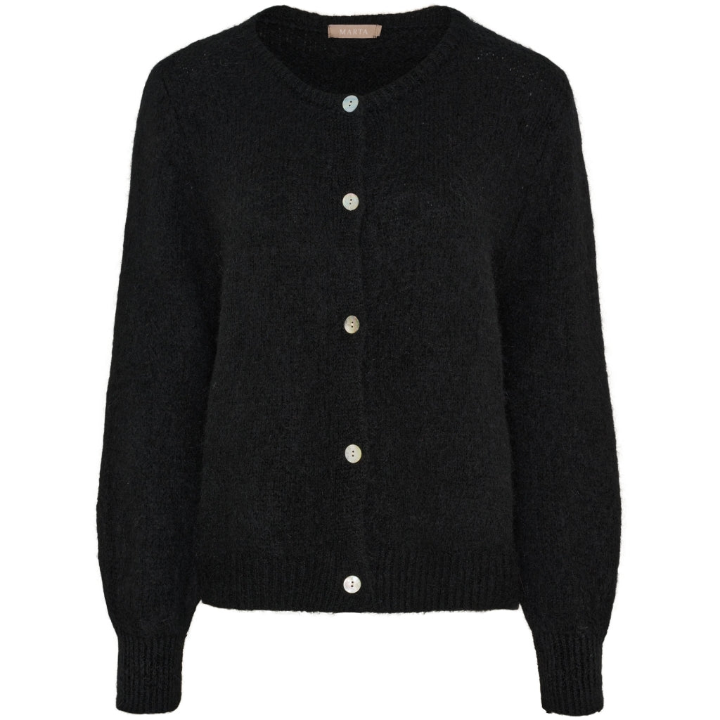 Marta du Chateau dame strik cardigan MdcCosima 5223 - Black