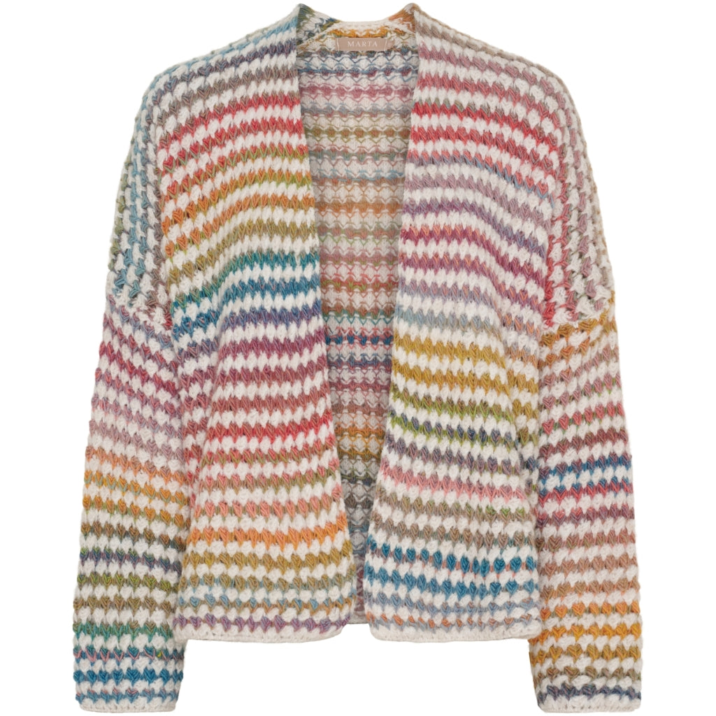 Marta du Chateau dame strik cardigan MdcLysandra 25664 - Cream112126