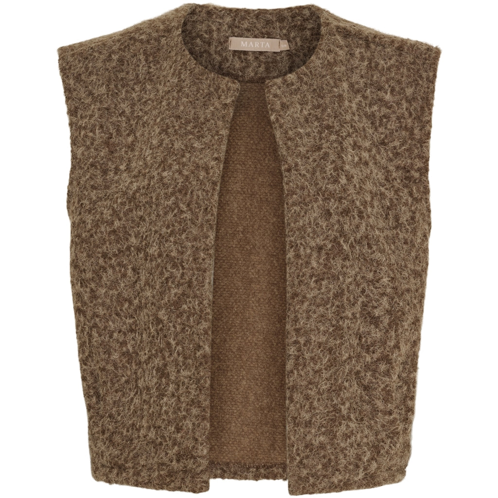 Marta du Chateau dame strik vest MdcCapella 7600 - Camello5
