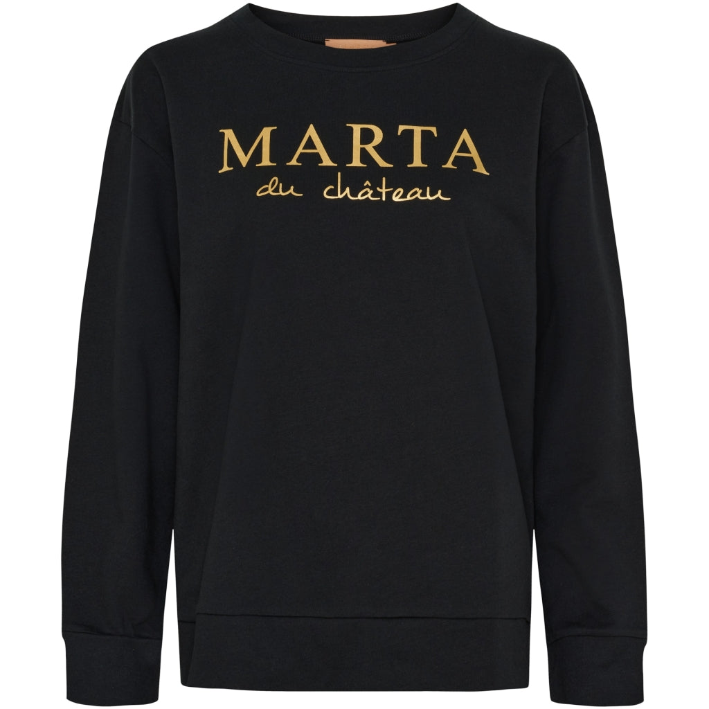 Marta du Chateau dame sweatshirt MdcAnnemette J-639 - Black