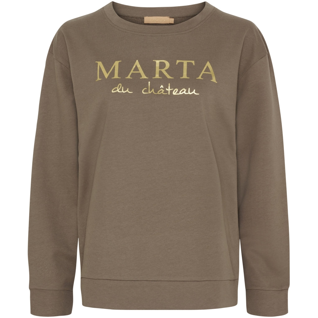 Marta du Chateau dame sweatshirt MdcAnnemette J-639 - Fango
