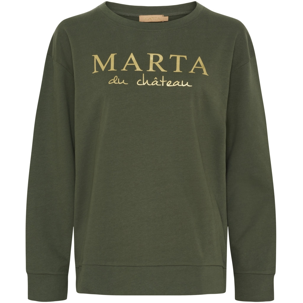Marta du Chateau dame sweatshirt MdcAnnemette J-639 - Military