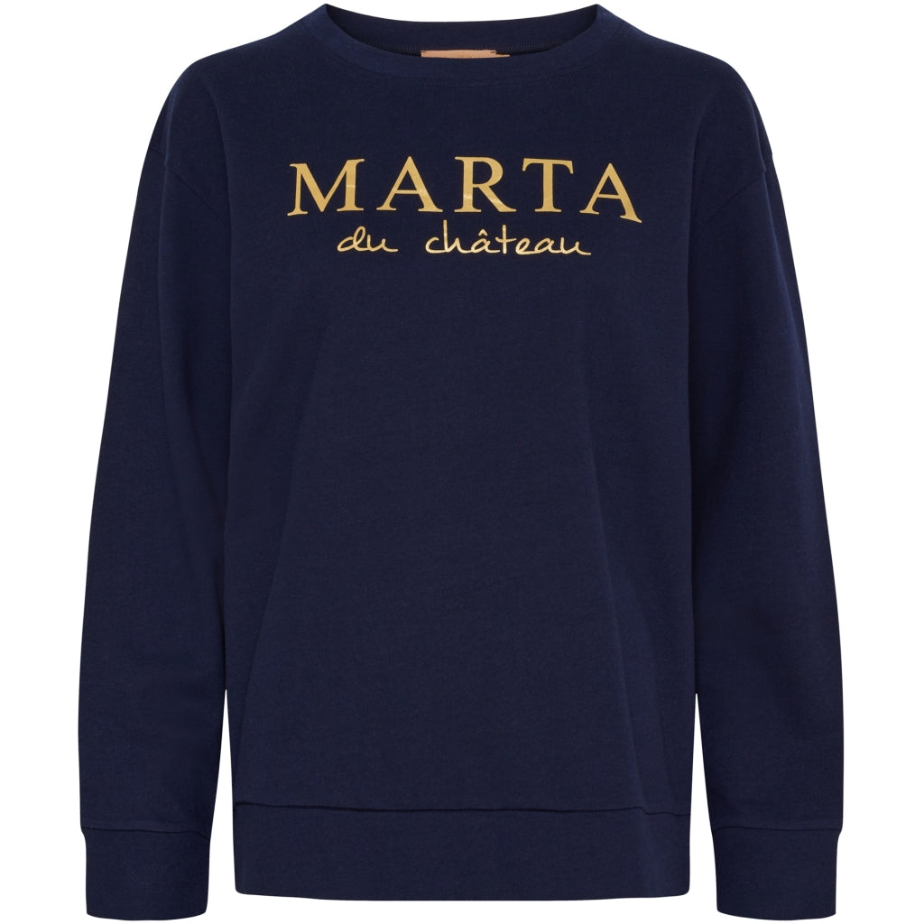 Marta du Chateau dame sweatshirt MdcAnnemette J-639 - Navy