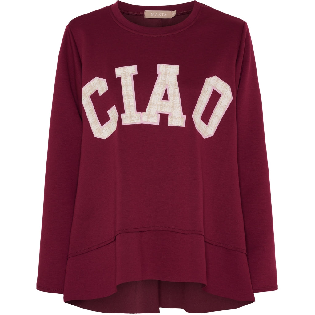 Marta du Chateau dame sweatshirt MdcCharline 85783 - Wine