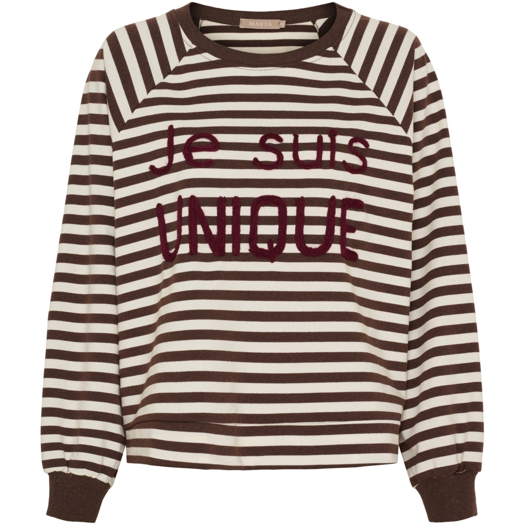 Marta du Chateau dame sweatshirt MdcFenja 38817 - Moro/Bordeaux