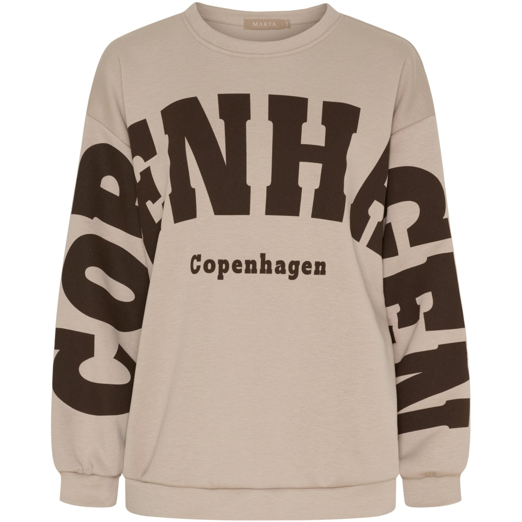 Marta du Chateau dame sweatshirt MdcHibiscus 22659 - Beige new