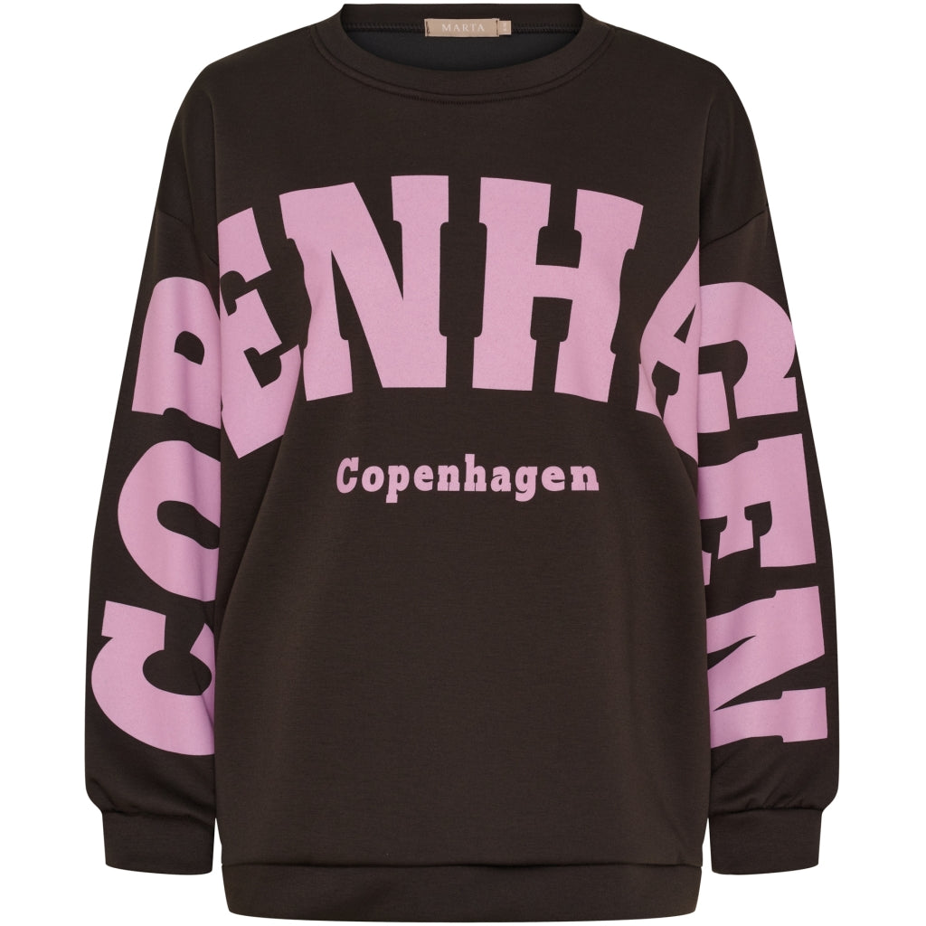 Marta du Chateau dame sweatshirt MdcHibiscus 22659 - Moro
