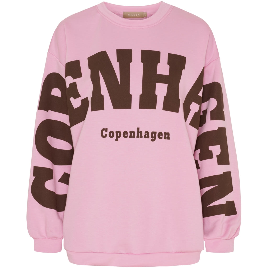 Marta du Chateau dame sweatshirt MdcHibiscus 22659 - Pink