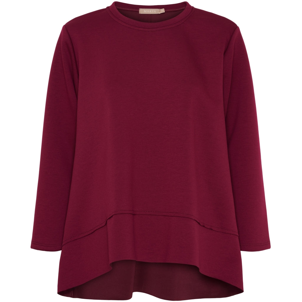 Marta du Chateau dame sweatshirt MdcPine 85783-1 - Bordeaux6269