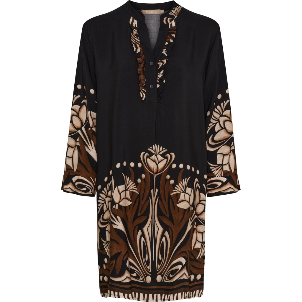 Marta du Chateau dame tunika MdcCapri 2604B - BlackNG313BA