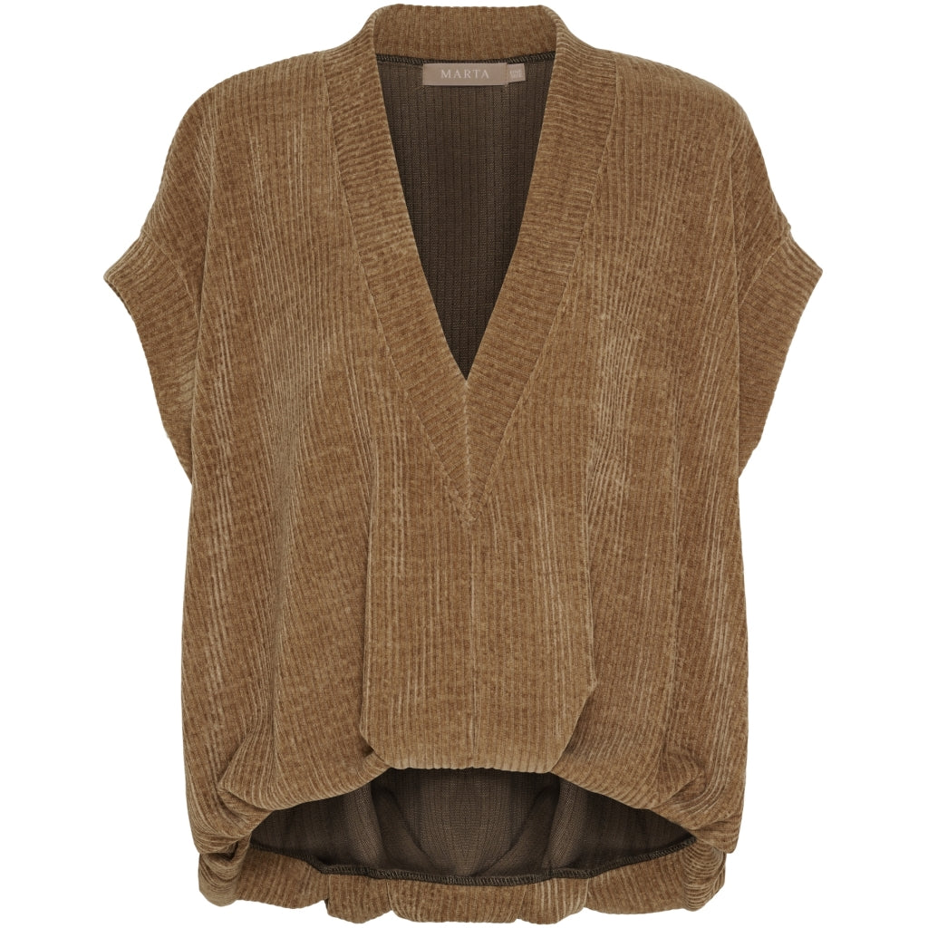Marta du Chateau dame vest MdcIsla 55080 - Camel99